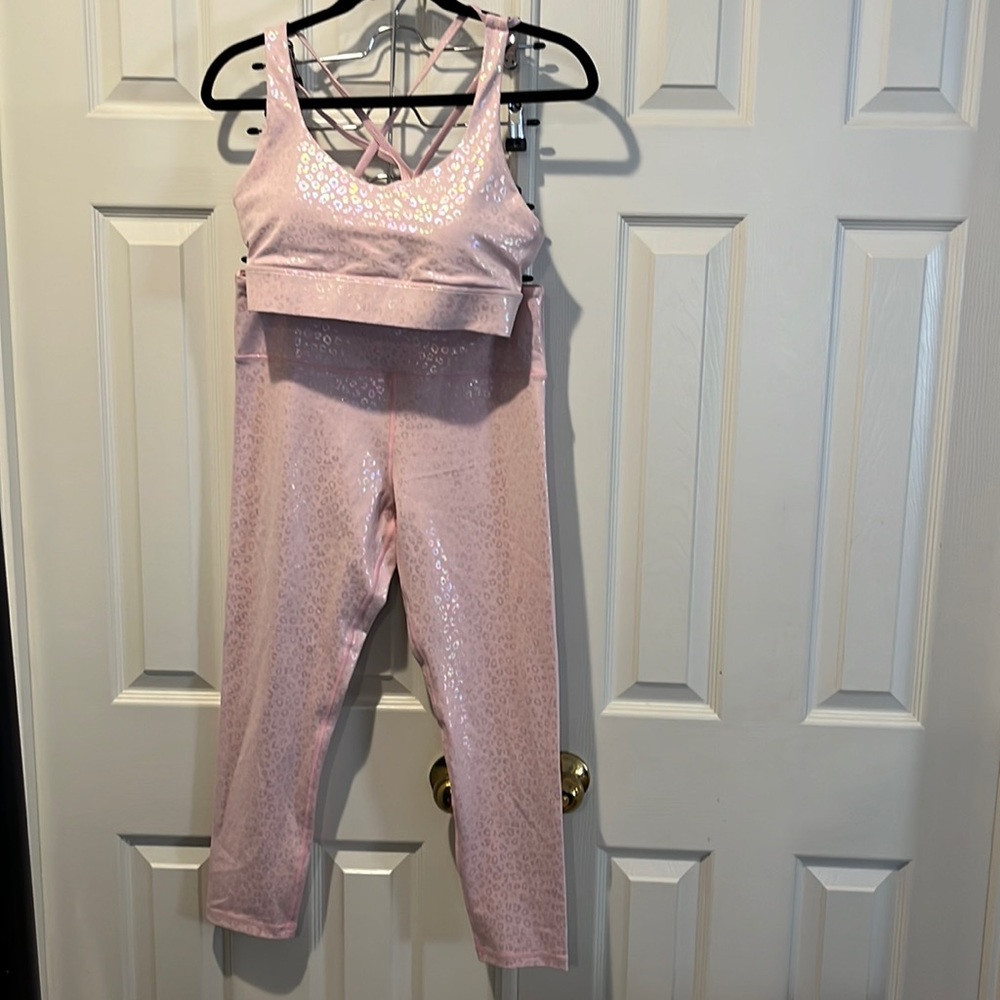 New Zyia matching workout set leggings bra light n tight 12 XL